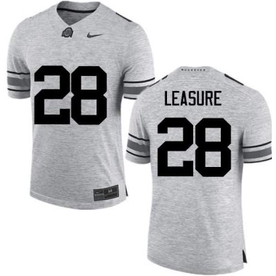 NCAA Ohio State Buckeyes Men's #28 Jordan Leasure Gray Nike Football College Jersey WBD1745HF